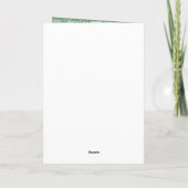 Modern Sage Green White Typography Father’s Day カード (裏面)