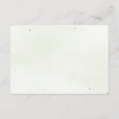 Modern Sage Greenery Wedding Thank You Card エンクロージャーカード (裏面)