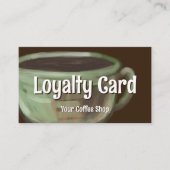 Modern Sage Unique Art Coffee Shop Rewards ロイヤリティカード (正面)
