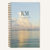 Modern Sailing Adventure Monogram (for men) ノートブック (正面)