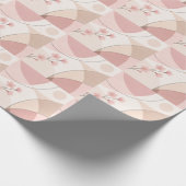 Modern Sakura Minimalist Geometric Wrapping Paper ラッピングペーパー (角)