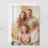 Modern Santa Christmas Greeting 招待状 (裏面)