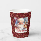 Modern Santa Rudolph Christmas Party Paper Cup  紙コップ (裏面)