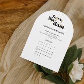 Modern Save the Date | Black white wedding 招待状