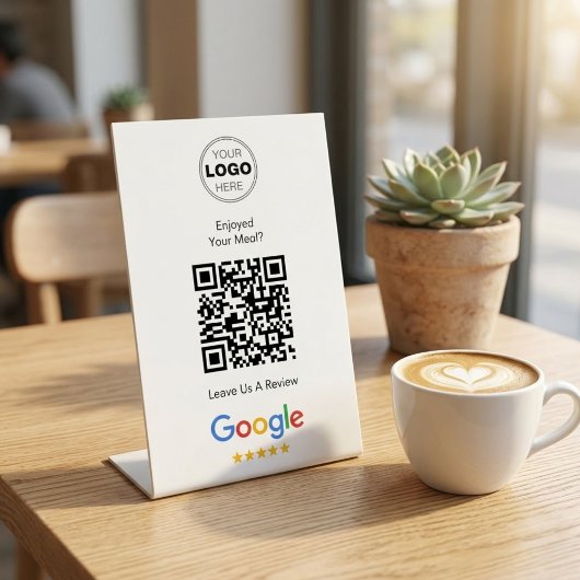 Modern Scan To Review Google QR Code Feedback 台座サイン