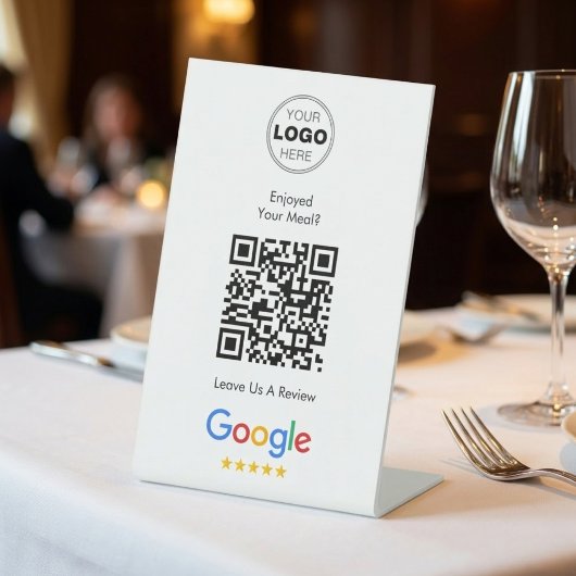 Modern Scan To Review Google QR Code Feedback 台座サイン