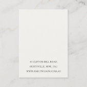 Modern Scandi Christmas Tree Heart 2 Earring Logo 名刺 (裏面)