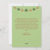 Modern Scandi Festive Christmas Greetings Green  シーズンカード (裏面)