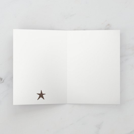 Modern Scandi Minimal Blush Heart Christmas Tree シーズンカード (内部)