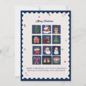 Modern Scandi with Festive Icons Flat Holiday Card シーズンカード (正面)