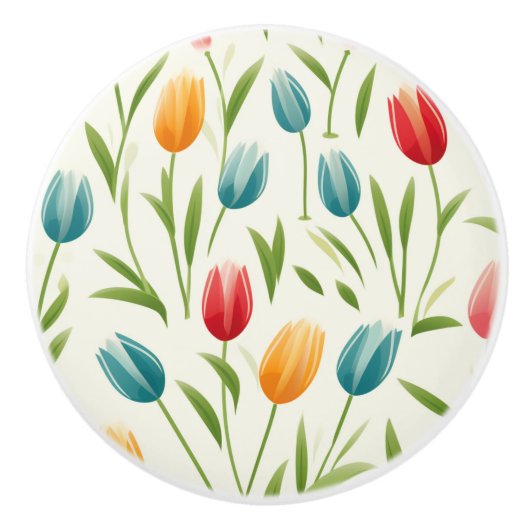 Modern Scandinavian Tulip Ceramic Pull セラミックノブ (正面)