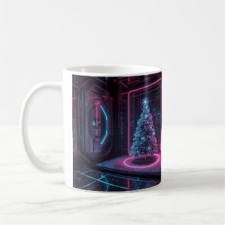 Modern Sci-Fi Holiday Design コーヒーマグカップ