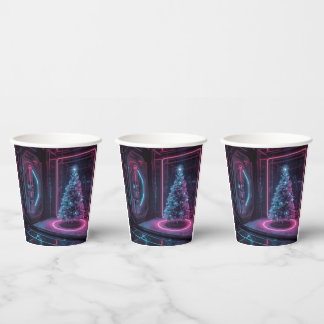 Modern Sci-Fi Holiday Design 紙コップ
