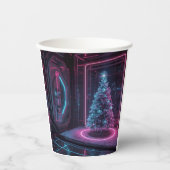 Modern Sci-Fi Holiday Design 紙コップ (正面)