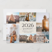 Modern Script 2026 Graduation  招待状 (正面)