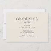 Modern Script 2026 Graduation  招待状 (裏面)