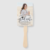 Modern Script 2 Photo Graduation Congratulations ハンドファン (正面)