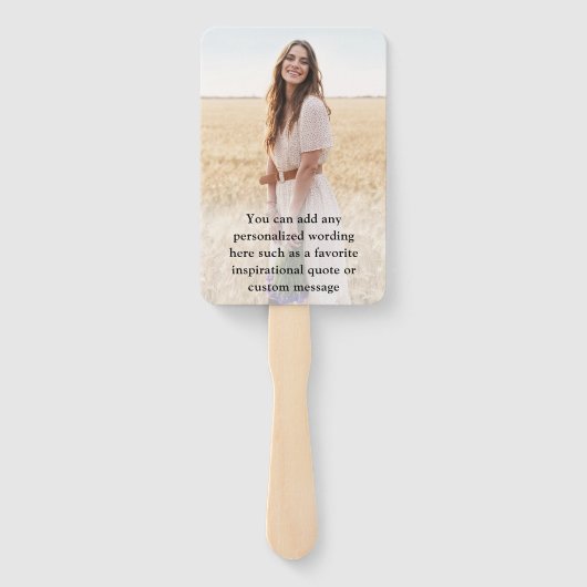 Modern Script 2 Photo Graduation Congratulations ハンドファン (裏面)