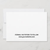 Modern Script 3 Photo Templates Save the Date セーブザデート (裏面)