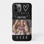 Modern Script Best Mom Ever Photo  Case-Mate iPhoneケース (裏)