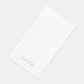 Modern Script Blue Text White Wedding (コーナー)