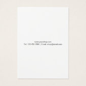 Modern Script Business Name Earring Holder Cards (裏面)