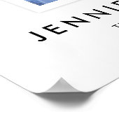 Modern Script Congrats Retirement Party Photo ポスター (角)