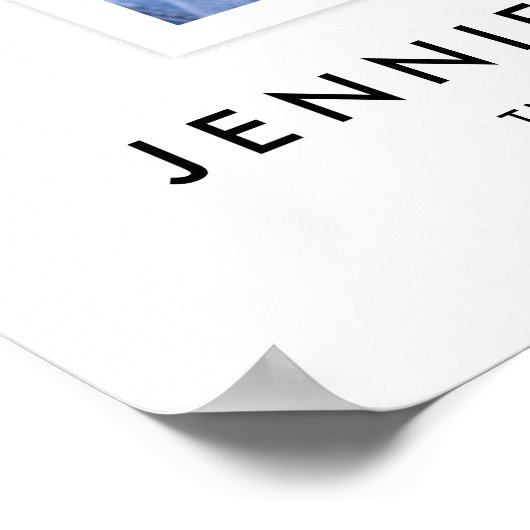 Modern Script Congrats Retirement Party Photo ポスター (角)