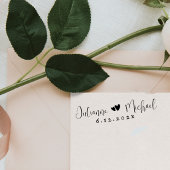 Modern Script Couple Name | Personalized Wedding  セルフインキングスタンプ