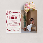 Modern Script Custom Age Birthday 招待状