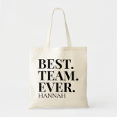 Modern Script Custom Tote Bag for Teachers & Teams トートバッグ (正面)
