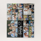 Modern Script FAMILY 16 Photo Collage Your Color ジグソーパズル (縦)