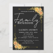 Modern Script Family Gathering Party 招待状 (正面)