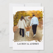 Modern Script Family Gathering Party 招待状 (裏面)