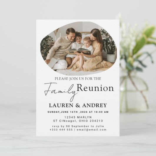 Modern Script Family Gathering Party 招待状 (スタンド正面)