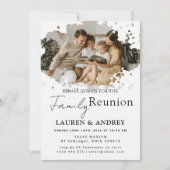 Modern Script Family Gathering Party 招待状 (正面)