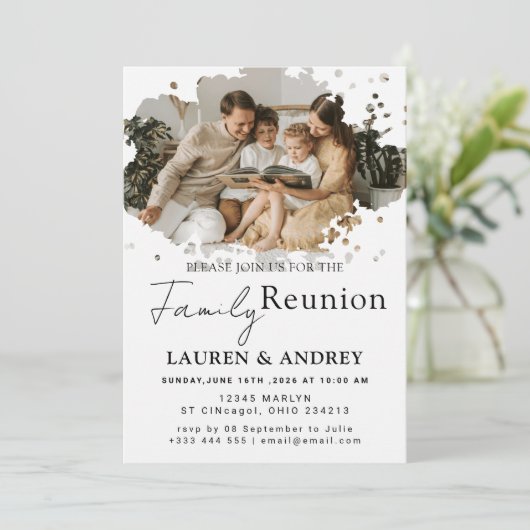 Modern Script Family Gathering Party 招待状 (スタンド正面)