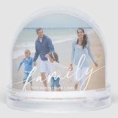 Modern Script Family Photo Beach (裏面)