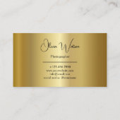 Modern Script Gold Professional Photographer 名刺 (裏面)