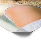 Modern Script Graduate 3 Photos Graduation Party ポスター (角)