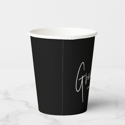 Modern Script Graduate Simple Graduation 紙コップ (右)