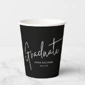 Modern Script Graduate Simple Graduation 紙コップ (正面)