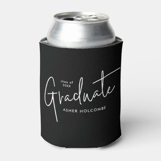 Modern Script Graduate Simple Graduation 缶クーラー (缶正面)