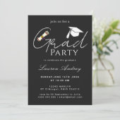 Modern Script Graduation Celebration 招待状 (スタンド正面)