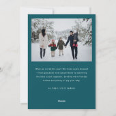 Modern Script Happy Holidays | Add 2 Photo Ho シーズンカード (裏面)