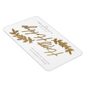 Modern Script Happy Holidays Business Holiday Card マグネット (右側)