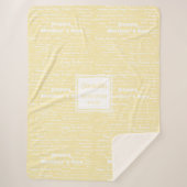 Modern Script Happy Mother’s Day Gift for Her  シェルパブランケット (正面)