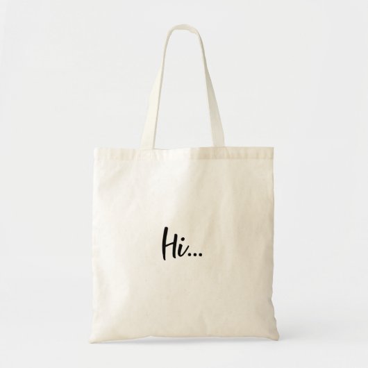 Modern Script | Hello Minimalist Stylish Design トートバッグ (正面)