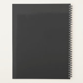 Modern Script Love Custom Engaged Couples Photo プランナー手帳 (裏面)