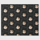 Modern Script Merriest Christmas Family 2 photo ラッピングペーパー (フラット)